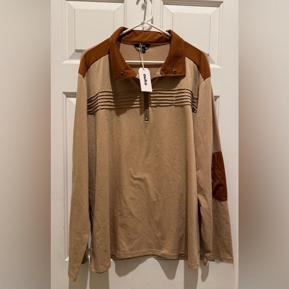 Ouku men’s color block long sleeve size 2XL